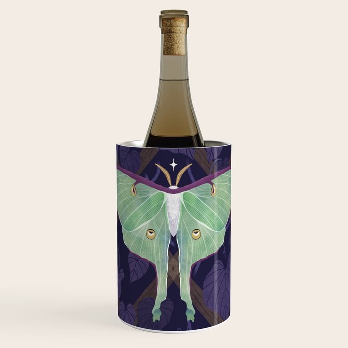 Night Trellis (Luna Moth) Wine Chiller Gallery Image 1