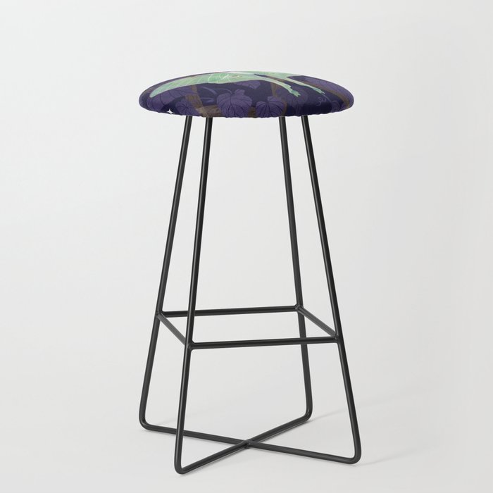 Night Trellis (Luna Moth) Stool Gallery Image 1