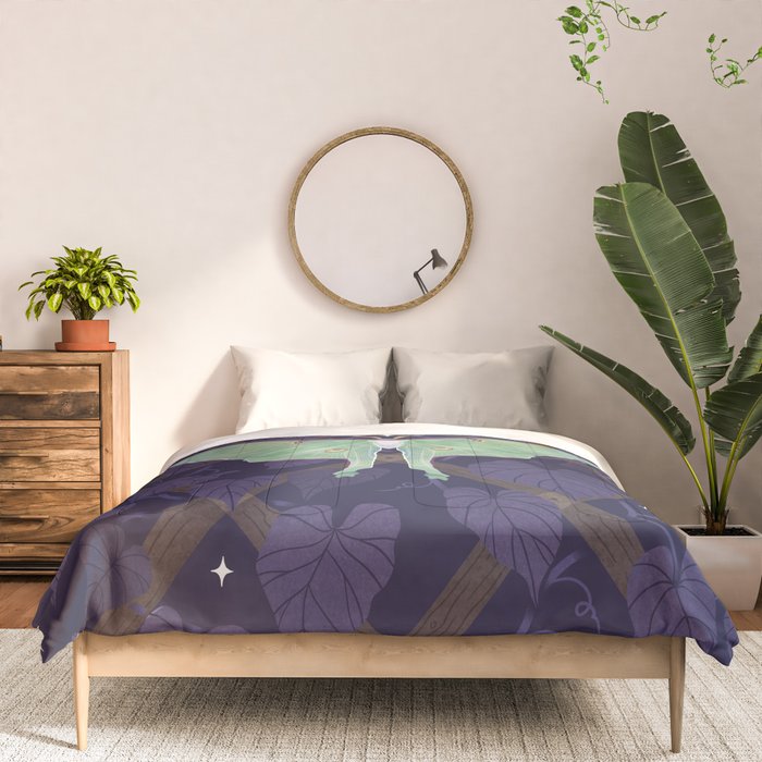Night Trellis (Luna Moth) Comforter Gallery Image 3