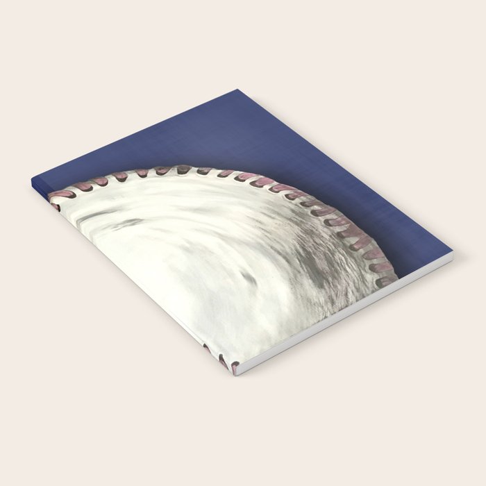 Vintage Distressed Baseball Art Navy Blue Notebook Gallery Image 1