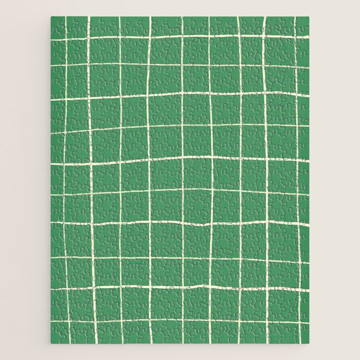 Green Check Jigsaw Puzzle Gallery Image 1