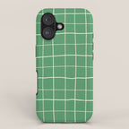Green Check iPhone Case Gallery Image 1
