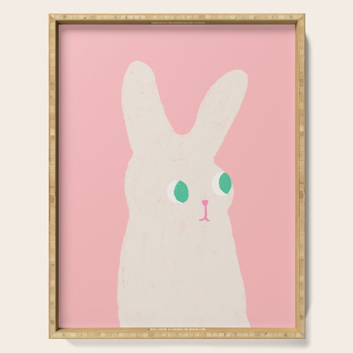 Bunny x Pink Serving Tray Gallery Image 1