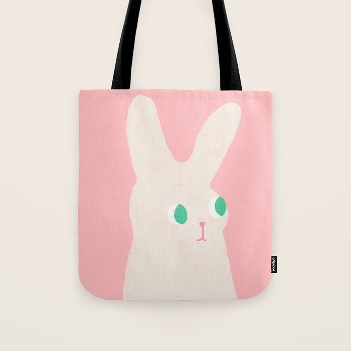 Bunny x Pink Tote Bag Gallery Image 1