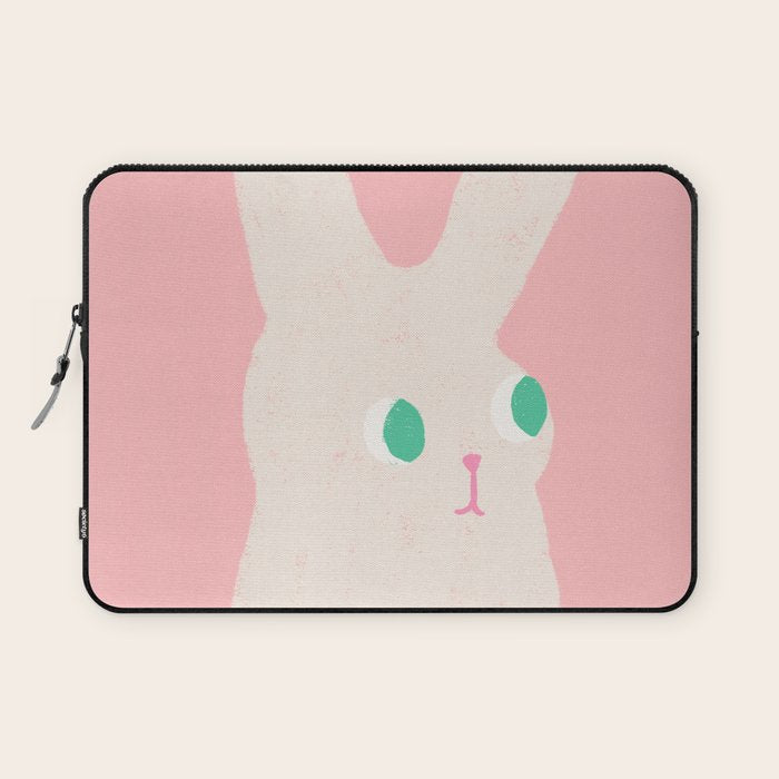 Bunny x Pink Laptop Sleeve Gallery Image 1