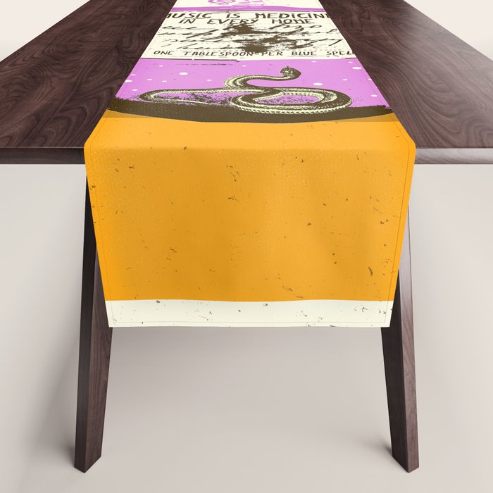 MUSIC IS MEDICINE Table Runner Gallery Image 1