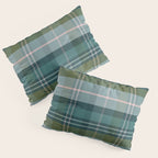 Tartan Plaid - Green, Blue and Pink Pillow Sham Gallery Image 3