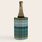 Tartan Plaid - Green, Blue and Pink Wine Chiller Gallery Image 2