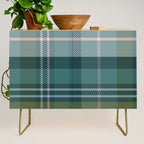 Tartan Plaid - Green, Blue and Pink Credenza Gallery Image 1