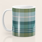 Tartan Plaid - Green, Blue and Pink Coffee Mug Gallery Image 3