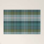 Tartan Plaid - Green, Blue and Pink Welcome Mat Gallery Image 1