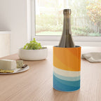 Abstract colorful landscape with wavy sea and sun Wine Chiller Gallery Image 4