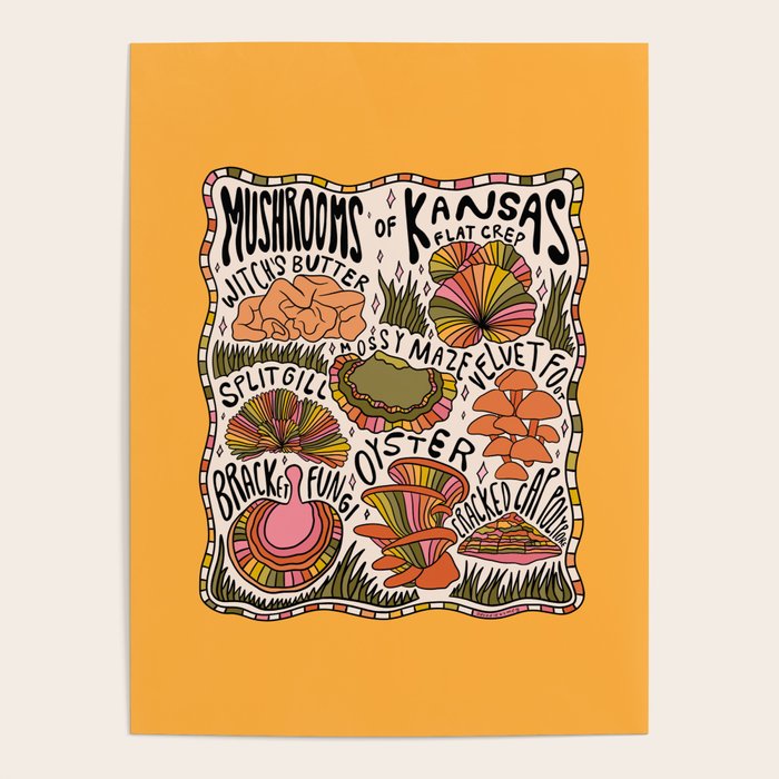 Mushrooms of Kansas Poster Gallery Image 4