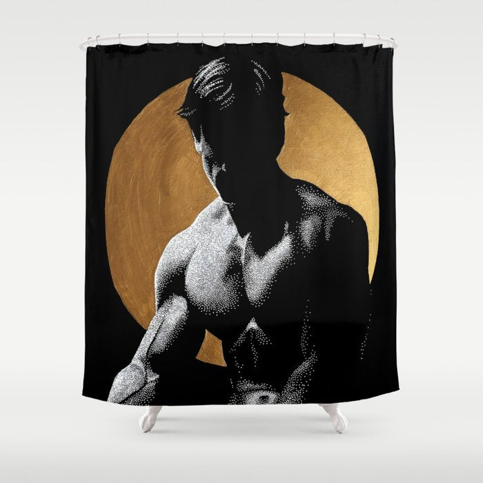 Luminosity of Apollo (gold doesn't print shiny) Shower Curtain Gallery Image 1