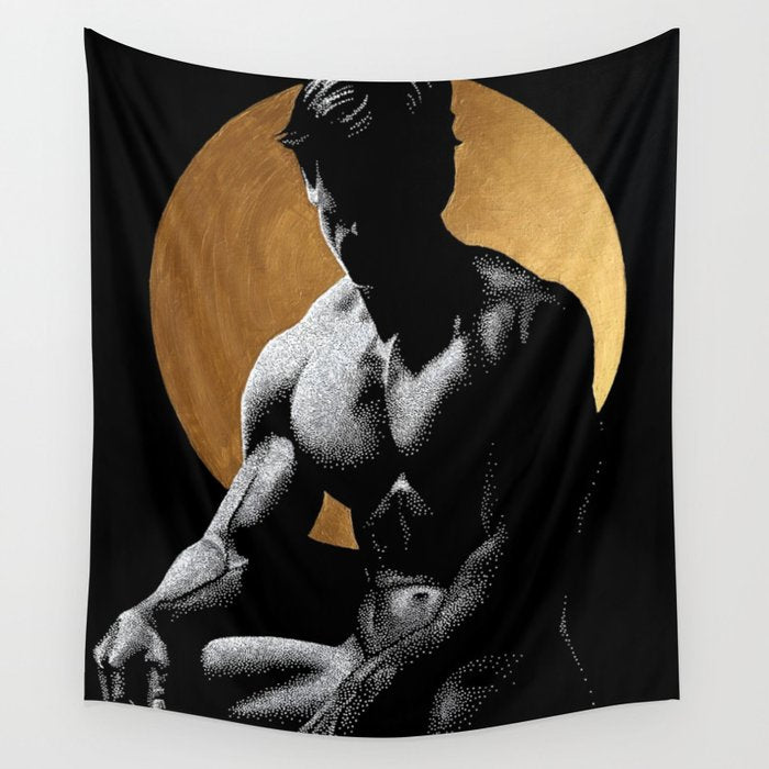 Luminosity of Apollo (gold doesn't print shiny) Wall Tapestry Gallery Image 4