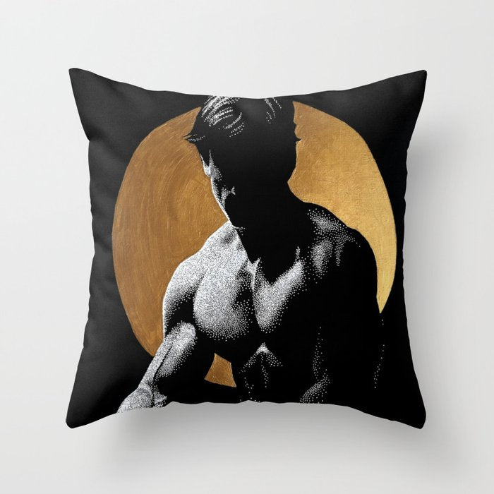 Luminosity of Apollo (gold doesn't print shiny) Throw Pillow Gallery Image 6