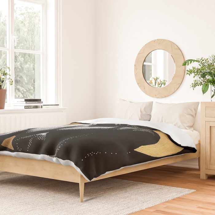 Luminosity of Apollo (gold doesn't print shiny) Duvet Cover Gallery Image 2