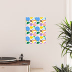 Retro cartoon sticker label pattern Poster Gallery Image 2