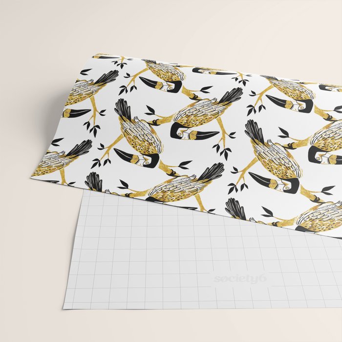 Golden Toucan Wrapping Paper Gallery Image 2