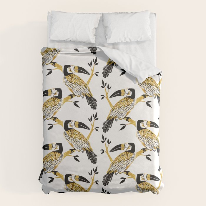 Golden Toucan Duvet Cover Gallery Image 1