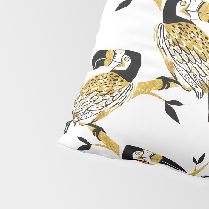 Golden Toucan Pillow Sham Gallery Image 4