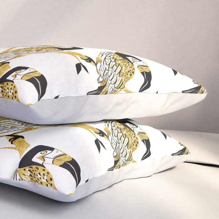 Golden Toucan Pillow Sham Gallery Image 3