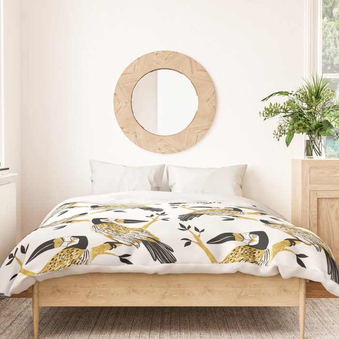 Golden Toucan Duvet Cover Gallery Image 3