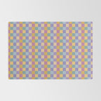 Checkered Multicolor Pattern XXXV Colorful 90s Rug Gallery Image 2