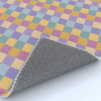 Checkered Multicolor Pattern XXXV Colorful 90s Rug Gallery Image 4