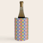 Checkered Multicolor Pattern XXXV Colorful 90s Wine Chiller Gallery Image 3