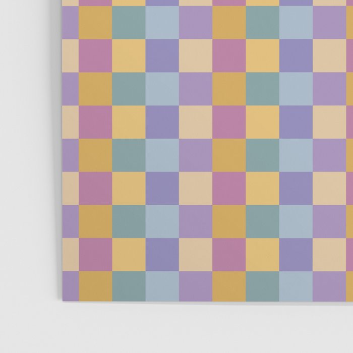 Checkered Multicolor Pattern XXXV Colorful 90s Poster Gallery Image 3