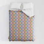 Checkered Multicolor Pattern XXXV Colorful 90s Comforter Gallery Image 6