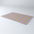 Checkered Multicolor Pattern XXXV Colorful 90s Rug Gallery Image 3