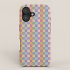 Checkered Multicolor Pattern XXXV Colorful 90s iPhone Case Gallery Image 1