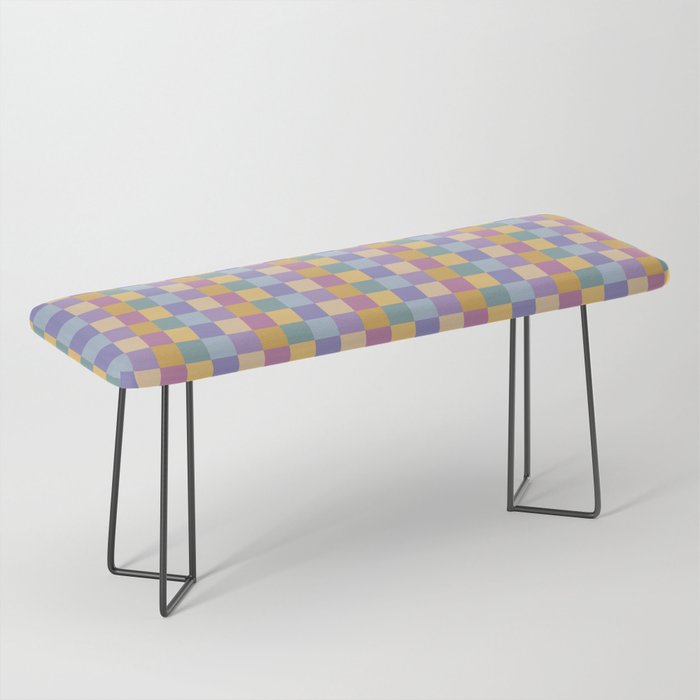 Checkered Multicolor Pattern XXXV Colorful 90s Bench Gallery Image 1