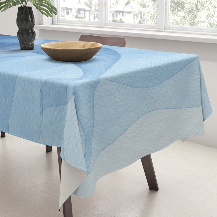 Whale blue ocean Tablecloth Gallery Image 3