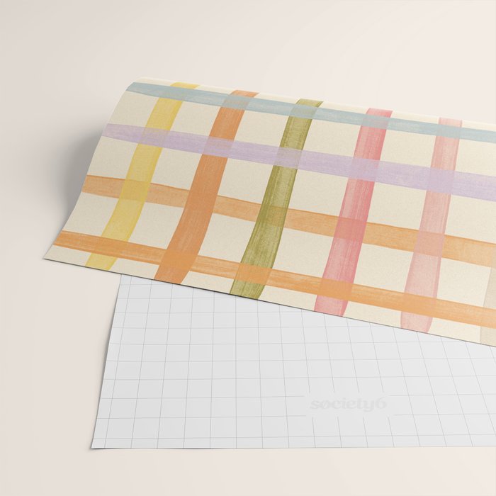 Pastel plaid Wrapping Paper Gallery Image 2