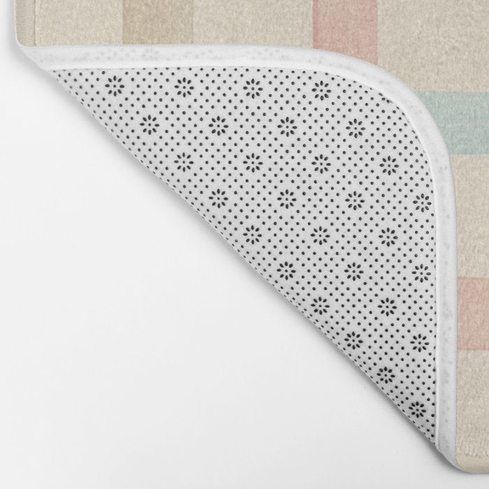 Pastel plaid Bath Mat Gallery Image 2