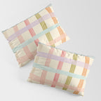 Pastel plaid Pillow Sham Gallery Image 3