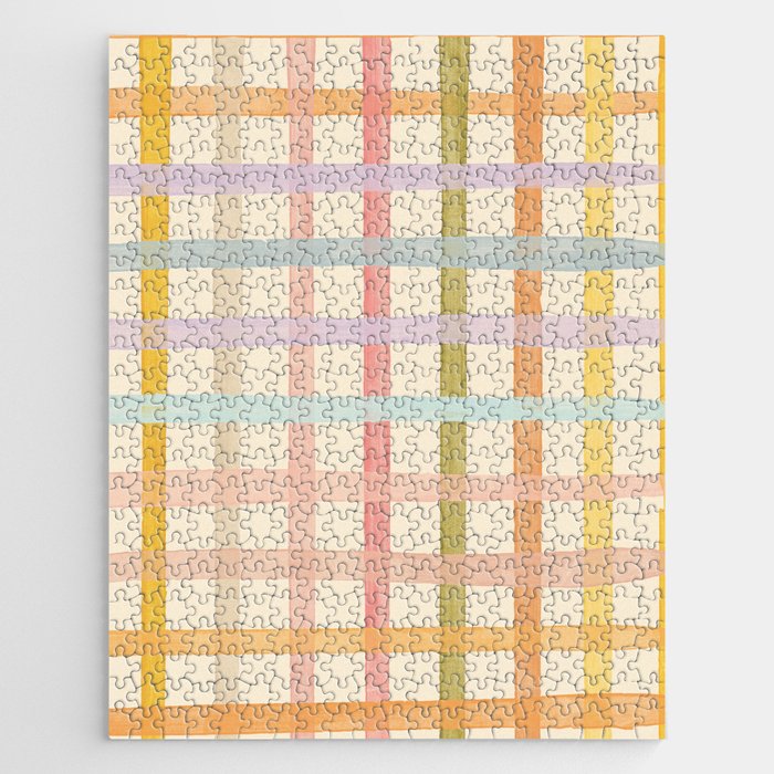 Pastel plaid Jigsaw Puzzle Gallery Image 1
