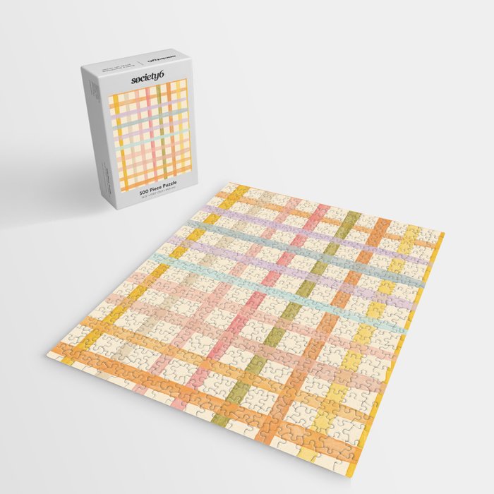 Pastel plaid Jigsaw Puzzle Gallery Image 2