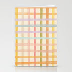 Pastel plaid Stationery Card Gallery Image 2