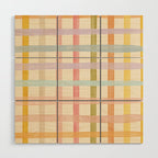 Pastel plaid Wood Wall Art Gallery Image 1