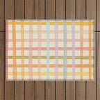 Pastel plaid Outdoor Rug Gallery Image 1