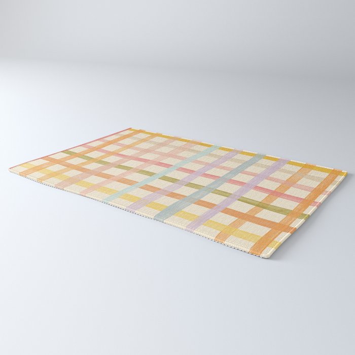 Pastel plaid Rug Gallery Image 3