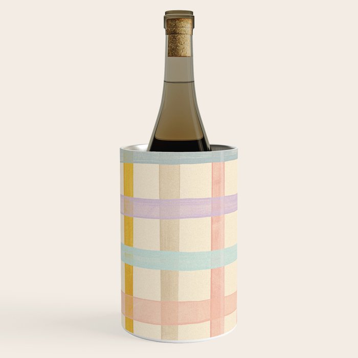 Pastel plaid Wine Chiller Gallery Image 2