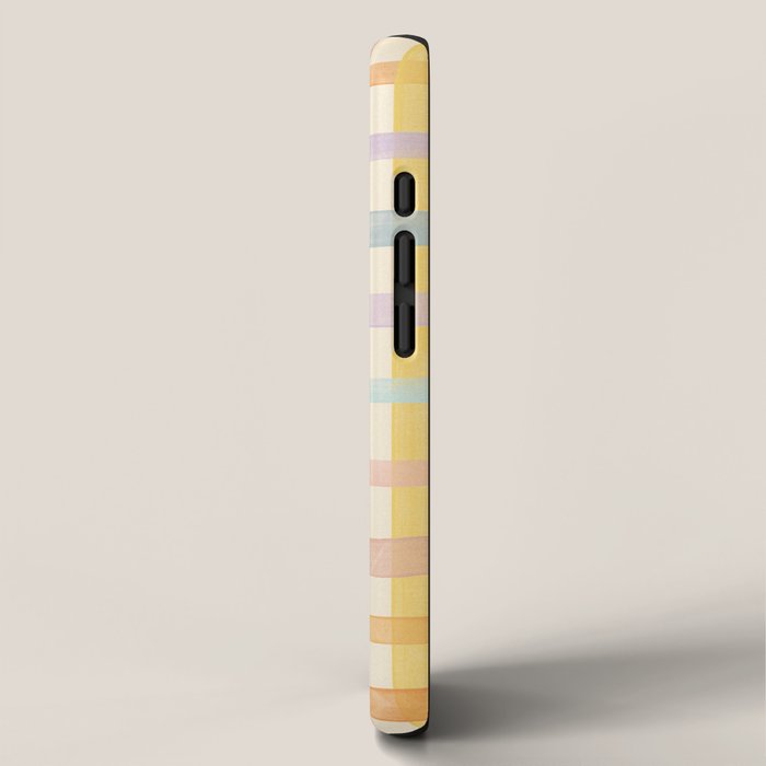 Pastel plaid iPhone Case Gallery Image 2