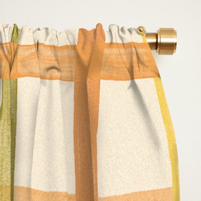 Pastel plaid Window Curtain Gallery Image 2