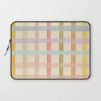 Pastel plaid Laptop Sleeve Gallery Image 1