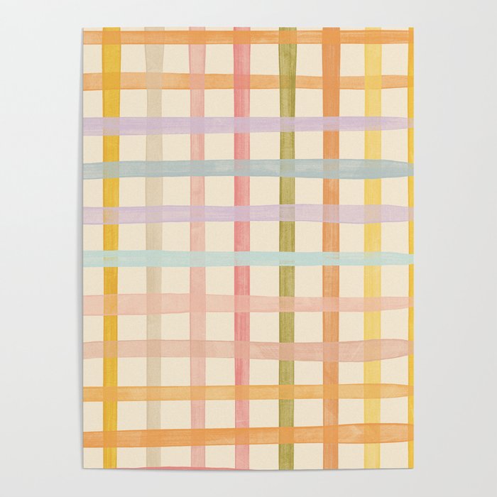 Pastel plaid Poster Gallery Image 1